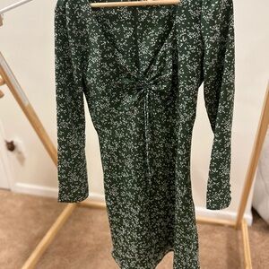 Floral Green Dress